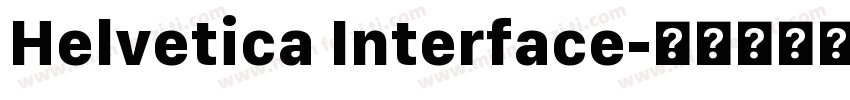 Helvetica Interface字体转换